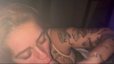 In Bob Marley's Room, the redhead Camila Vegas sucked until she came with a vibrator. POV