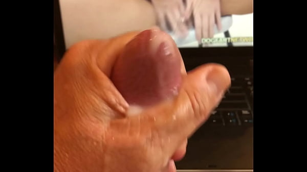 Cumming to porn