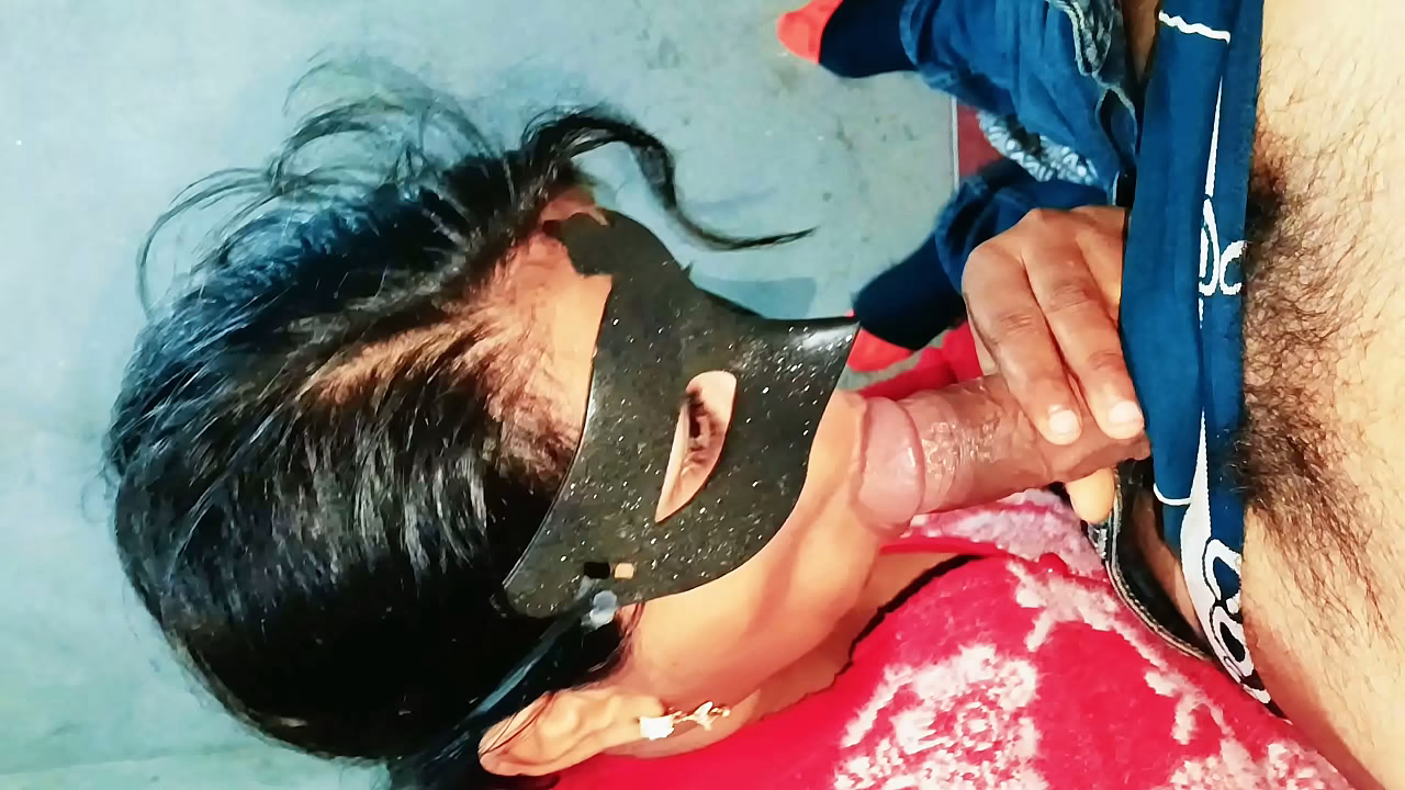 Indian bhabhi sucking big black dick nonstop for cumshot in mouth - oral sex face fucking blowjob video