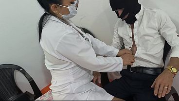 Hot Latina Doctor Gets Wild With Patient - Intense Office Sex & POV Blowjob, Full video in premium