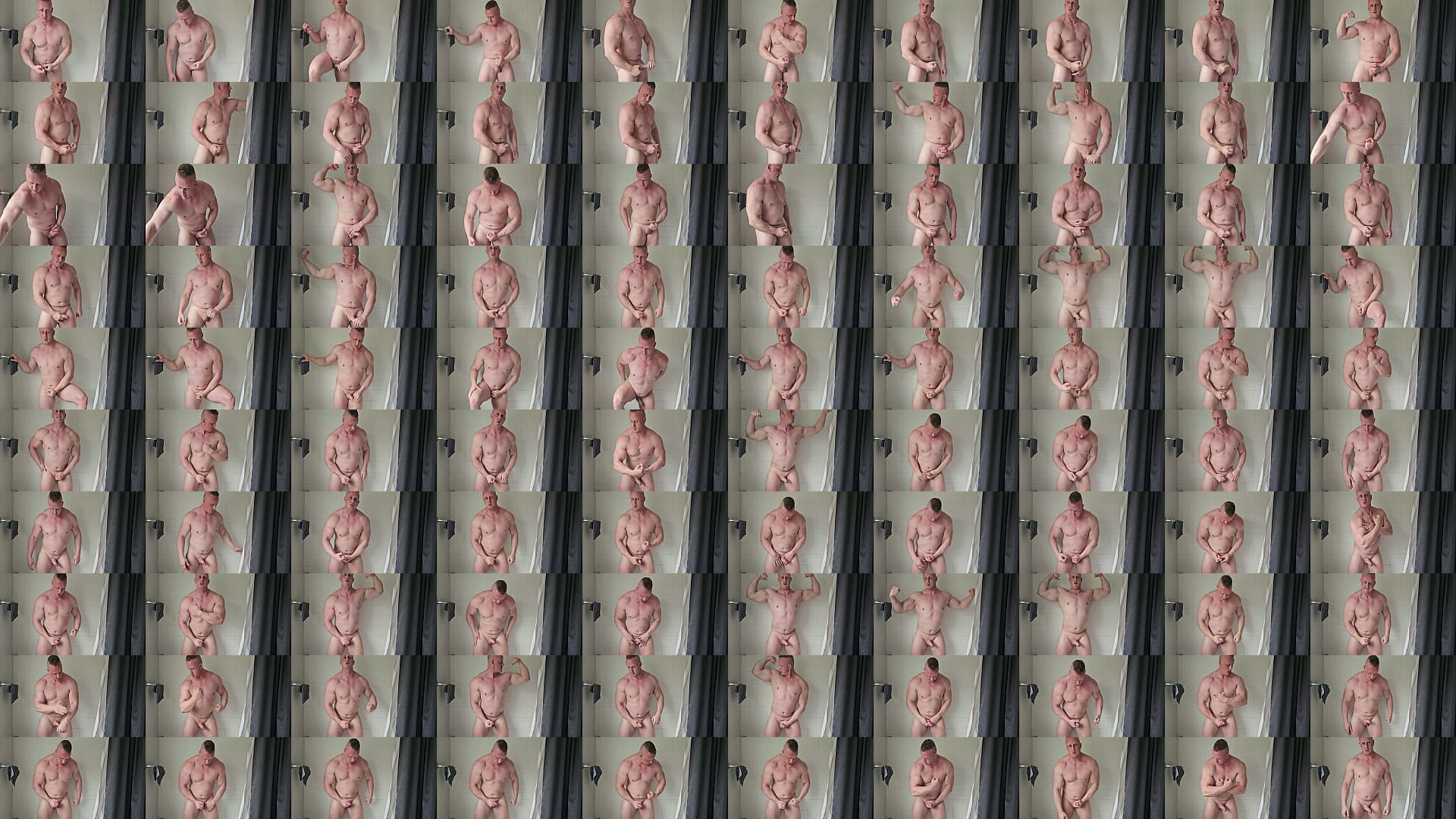 DILF Muscle Working Uncut Cock to Multiple Cumshots 预览图