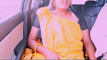 Indian car sex cheating maid talking dirty talks.