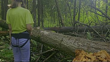 Anastasia Mistress outdoor fuck strapon Sasha Earth