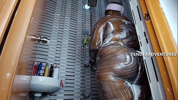 Hottest Shower Sex Ever With Big Booty Black Be...