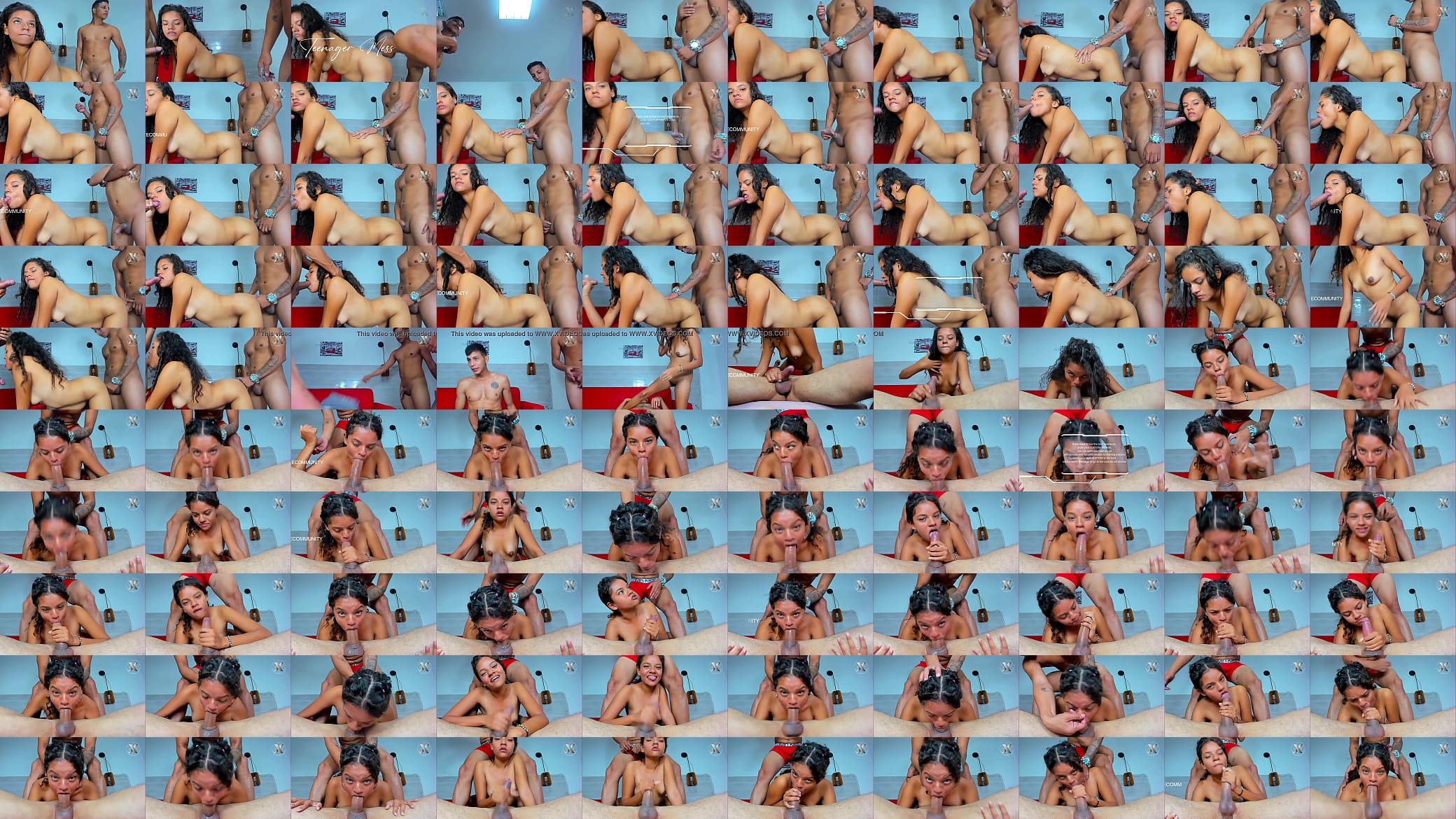 Cute face Latin Girl Enjoy Two Big Dicks At The Same Time 预览图