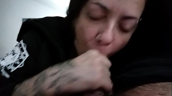 Getting a Blowjob While Watching Cheesy 70's Porn