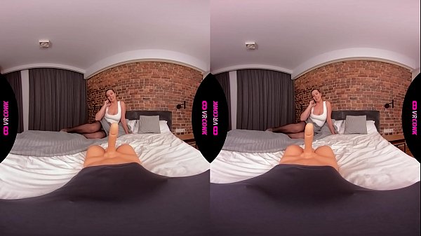 VRConk Busty chick learning how to please a cock