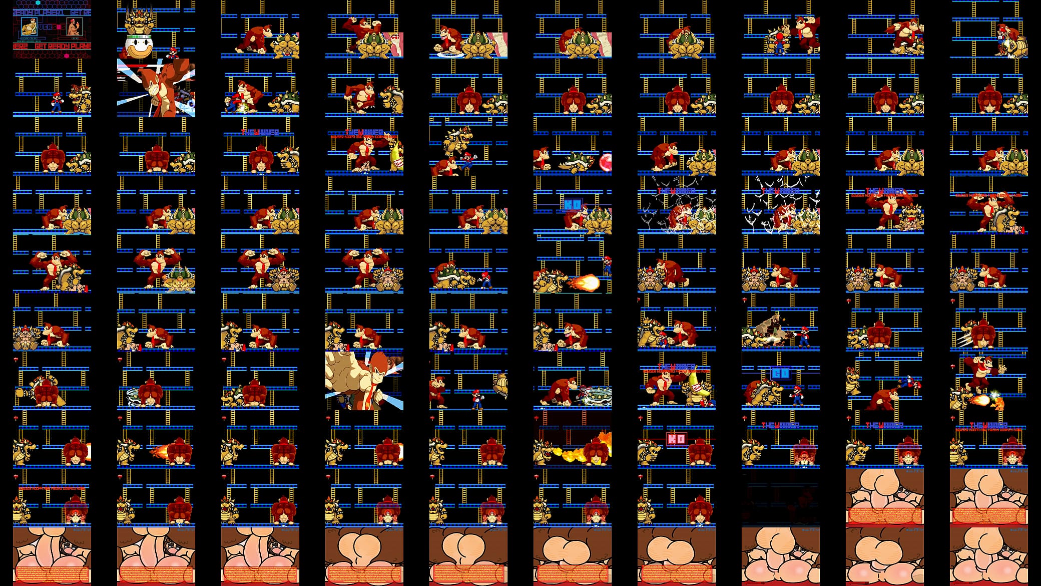 M.U.G.E.Nr-18 DEUX - Bowser Koopa &amp; Donkey Kong VS Mario 预览图