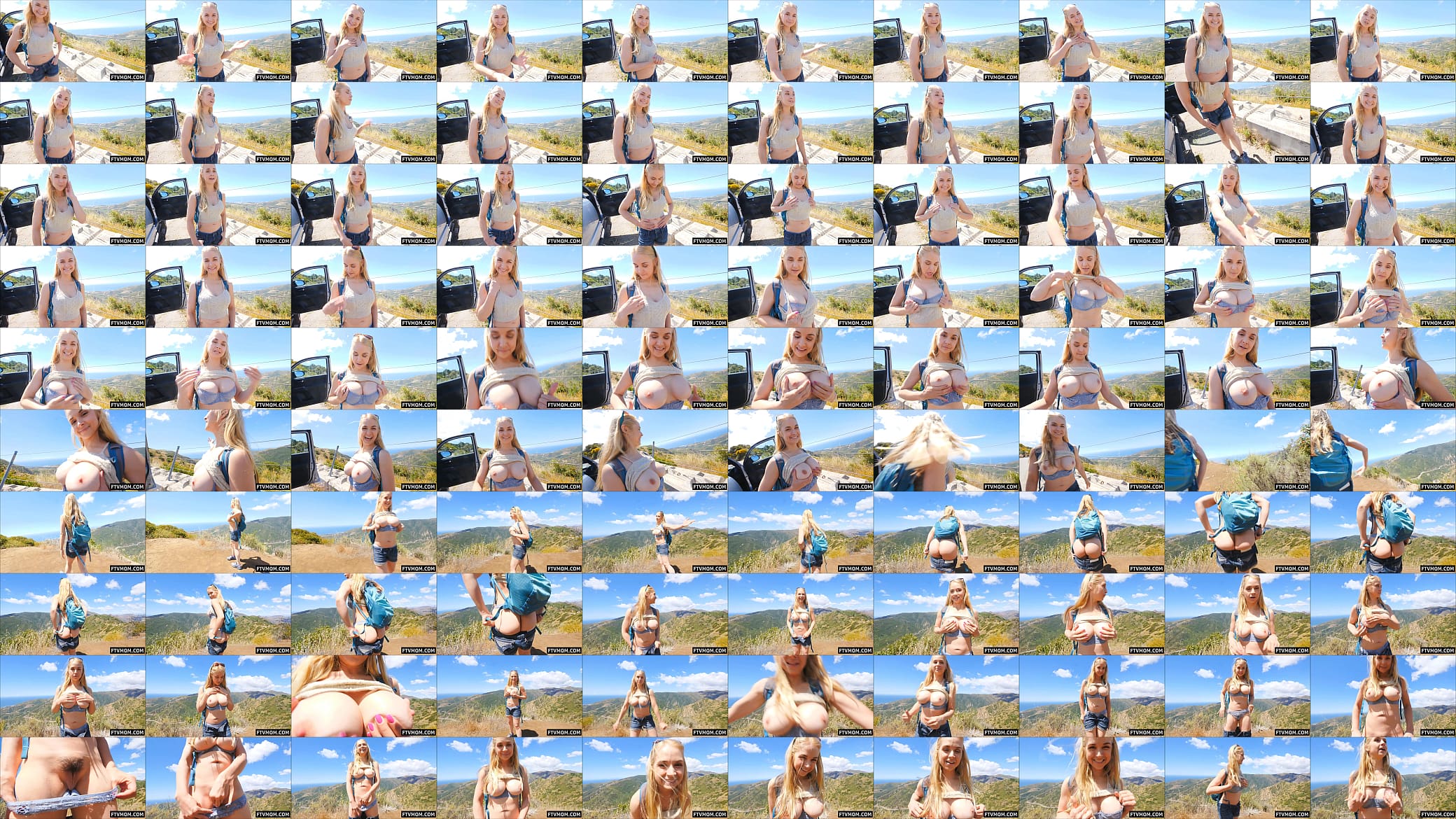 Fit milf flashing outdoors 预览图