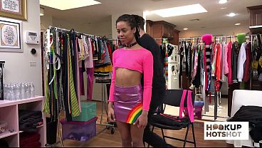 Download Video - BTS - Kira Noir Gets Undressed By The Cameraman Backstage&excl;