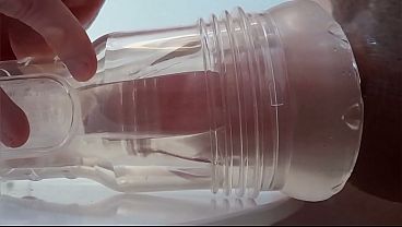 Fucking My Clear Toy to a Couple of Orgasms