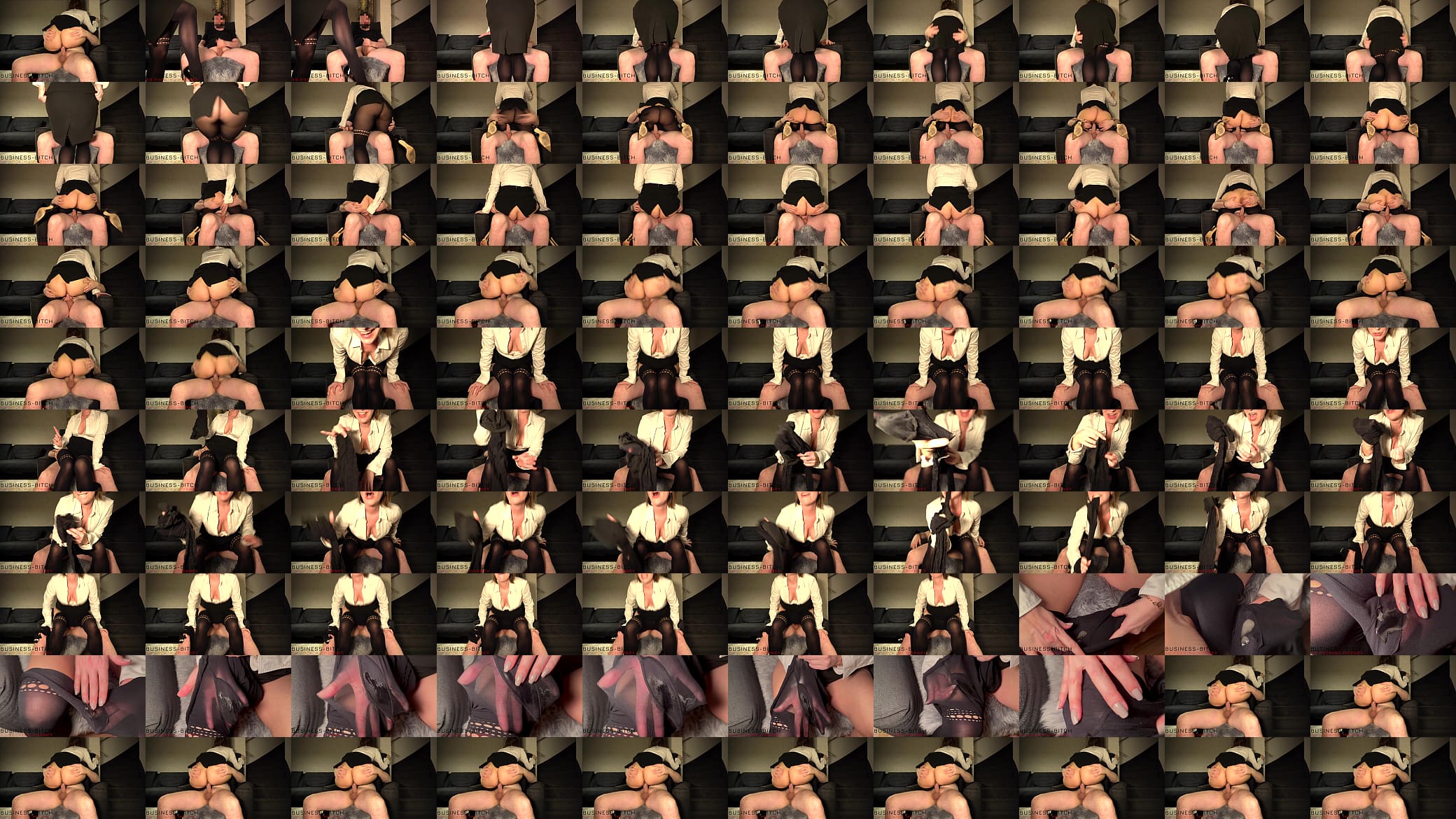 secretary working on the boss as curvy cowgirl to get his cum in her pantyhose - business-bitch 预览图