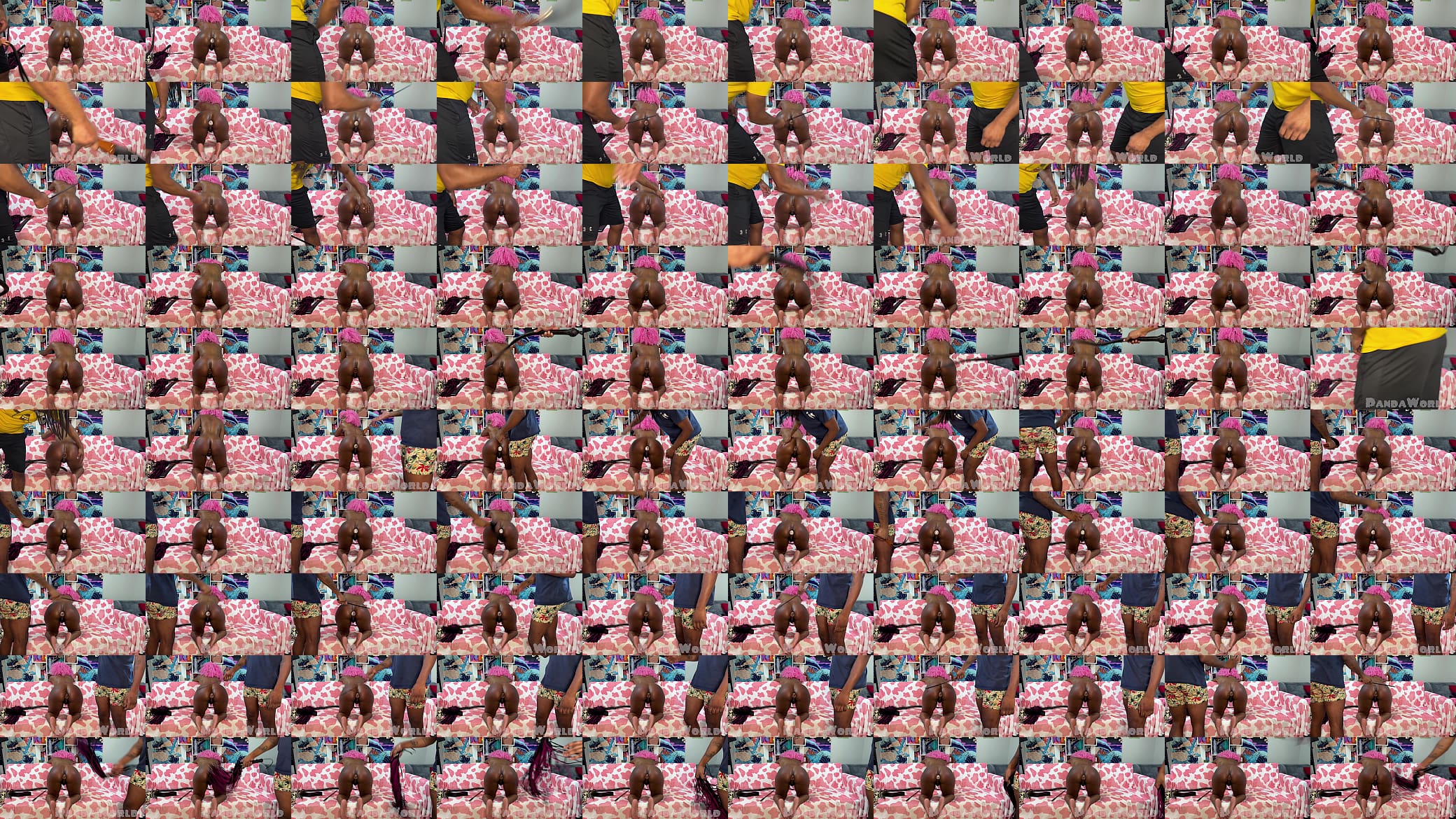 Big Booty Pink Chocolate Spanking Session 预览图