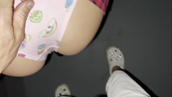 I fuck her in the entrance until the neighbors heard and then I took her home