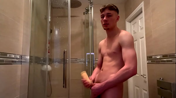 Download Video - HOT GUY WANKING IN BATHROOM WITH POCKET PUSSY AND BIG COCK