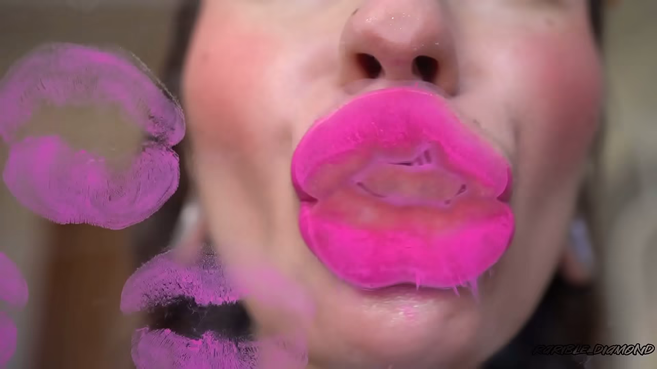 Deep Pinky Sugar Kiss   Spit Fetish Kissing