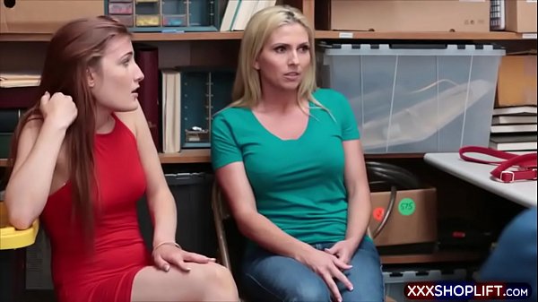 Teen shoplifter and her blonde m. fucks with the officerload