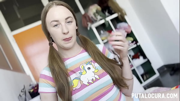 girl with pigtails makes delicious sex