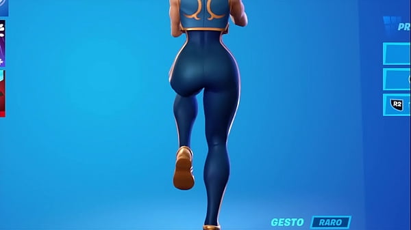 Chun Li moving tremendous ass in close-up Fortnite
