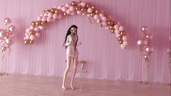 MMD Nezuko dançando ao som do mc poze anos anos 80s