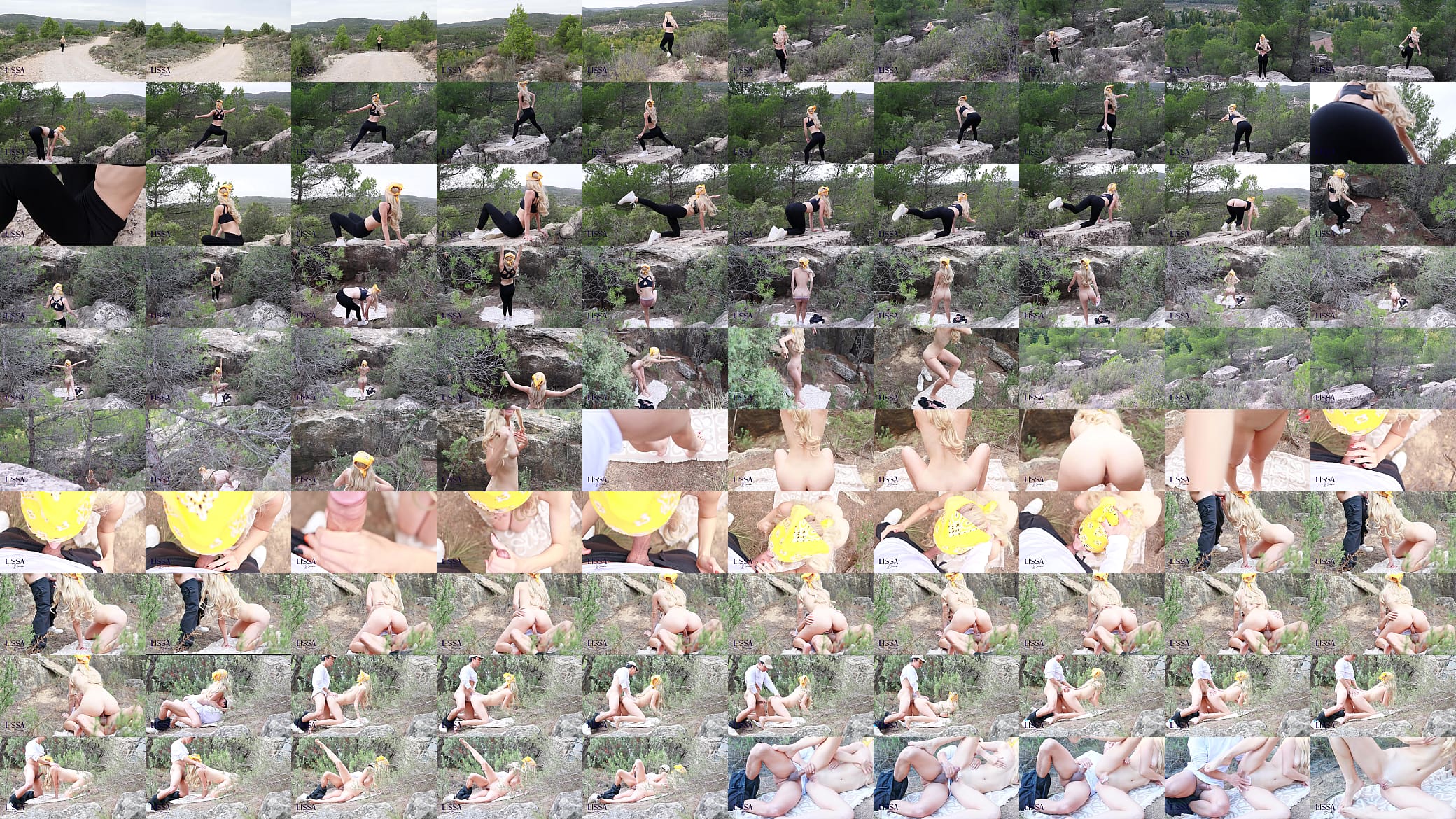 Outdoor yoga routine with a stranger 预览图