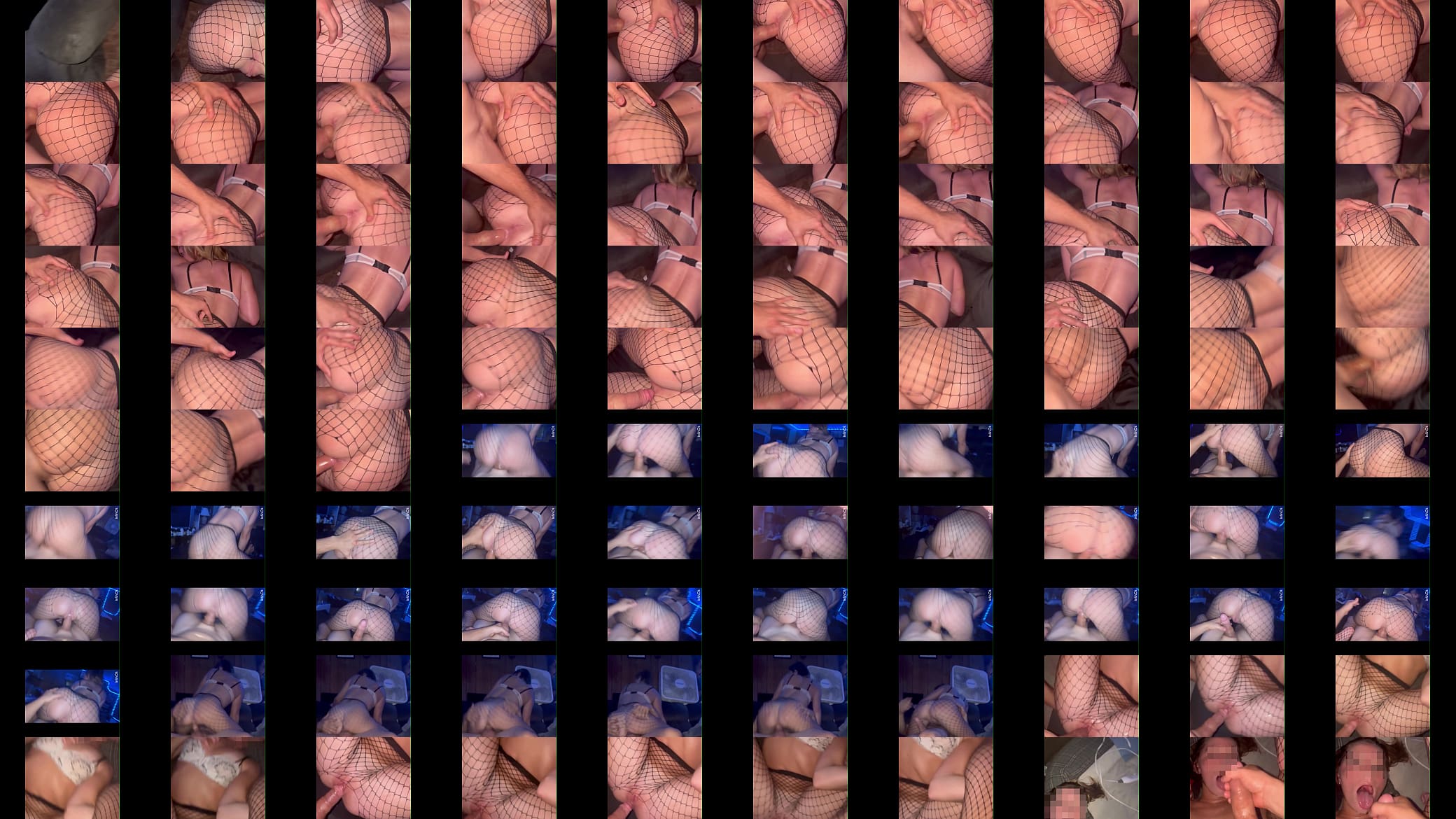 Rough fishnet fuck fest and a huge facial 预览图