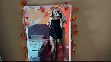 Fucked a hot bitch before going to a Halloween party