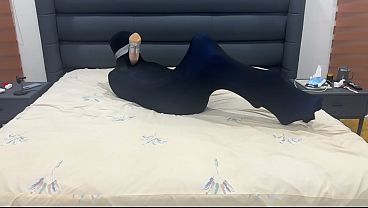 Shoe Sniffing Slave Encased in Pantyhose Prison and Verbaly Humiliated