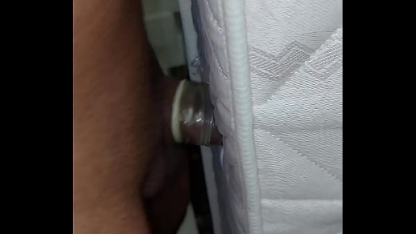 I penetrate the mattress with a condom