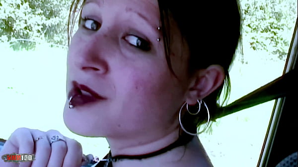 Download Video - Gothic Brunette Hitchhiker Lou-ann Pays for Ride with Hardcore Anal Sex