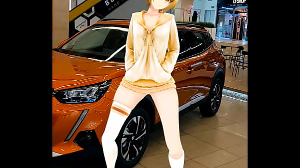 拡張現実でセクシーなアニメの女の子を踊る