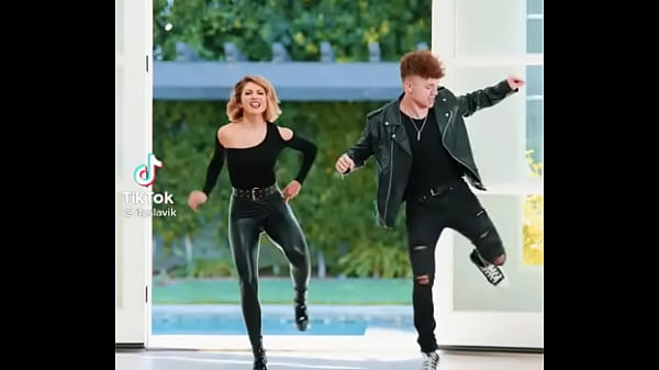 Sexy blonde dancing