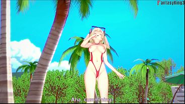 Burnice Bikini blowjob on the beach - Zenless Zone Zero | Full & Pov version on Sheer & PTRN: Fantasyking3