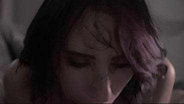 Fucks Step Sister while Youtube Watching \/ Homemade Couple Kiss Cat