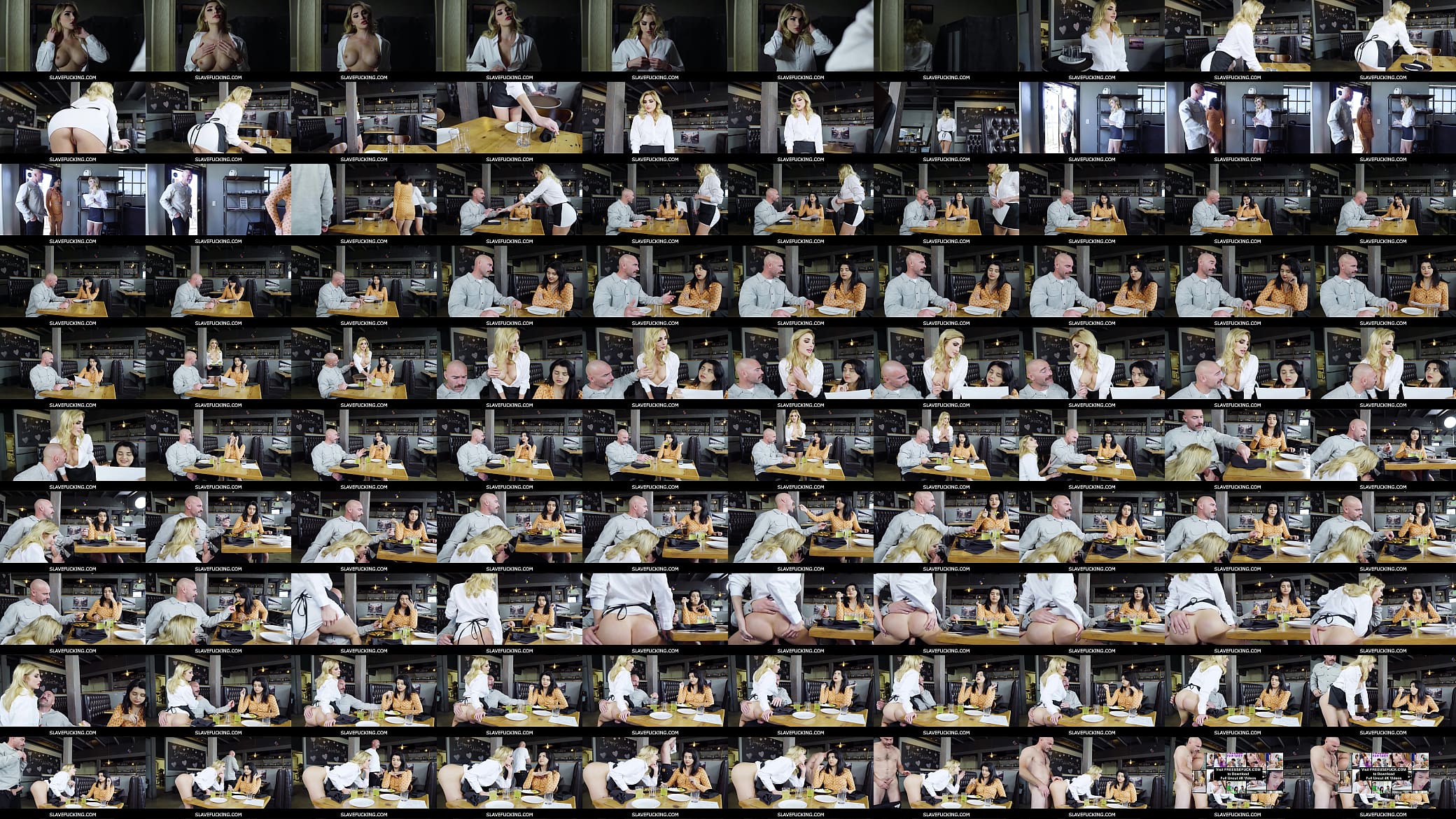 SlaveFucking - Freeuse Waitress Fucks Guy In Front Of His Wife In Restaurant 预览图