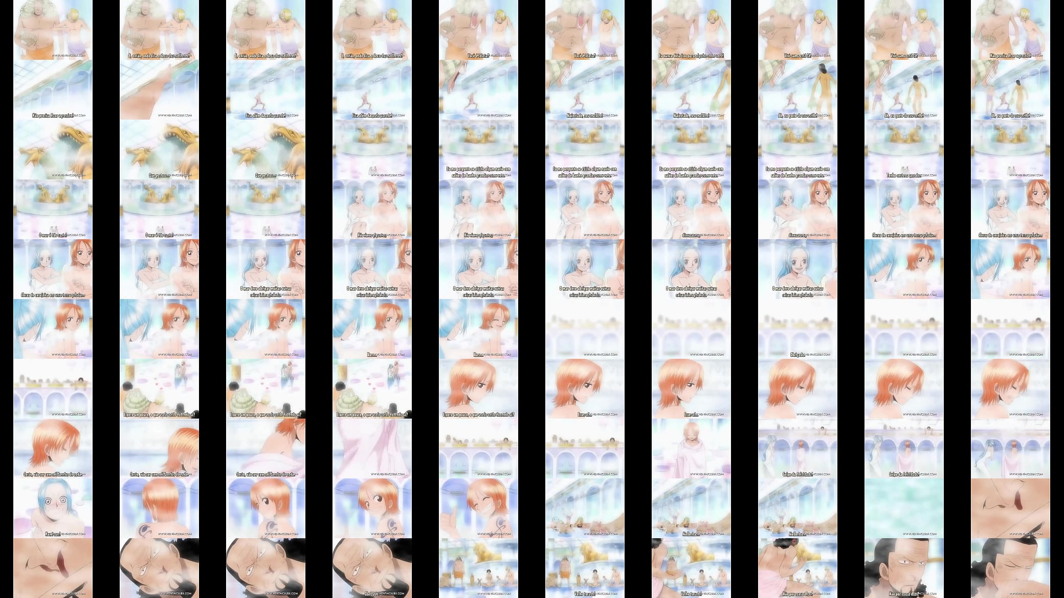 anime hentai Nami e Vivi Tomando Banho One Piece 预览图