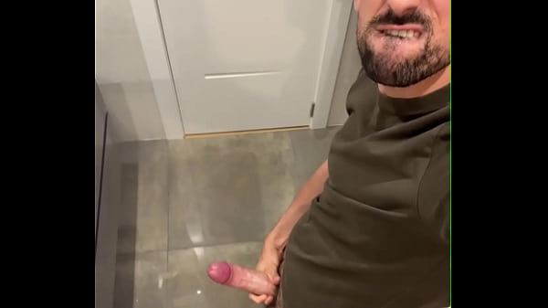 Download Video - verbal daddy jerking off bust a thick load in public wc
