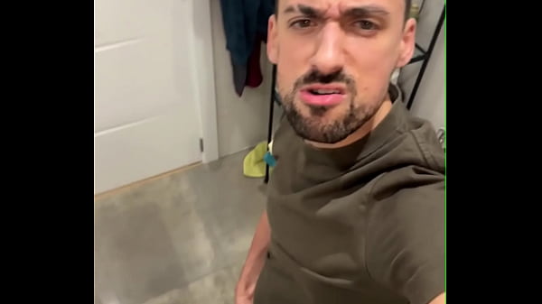 Verbal daddy jerking off bust a thick load in p...