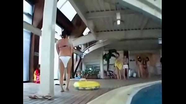 Public dildo in bikini
