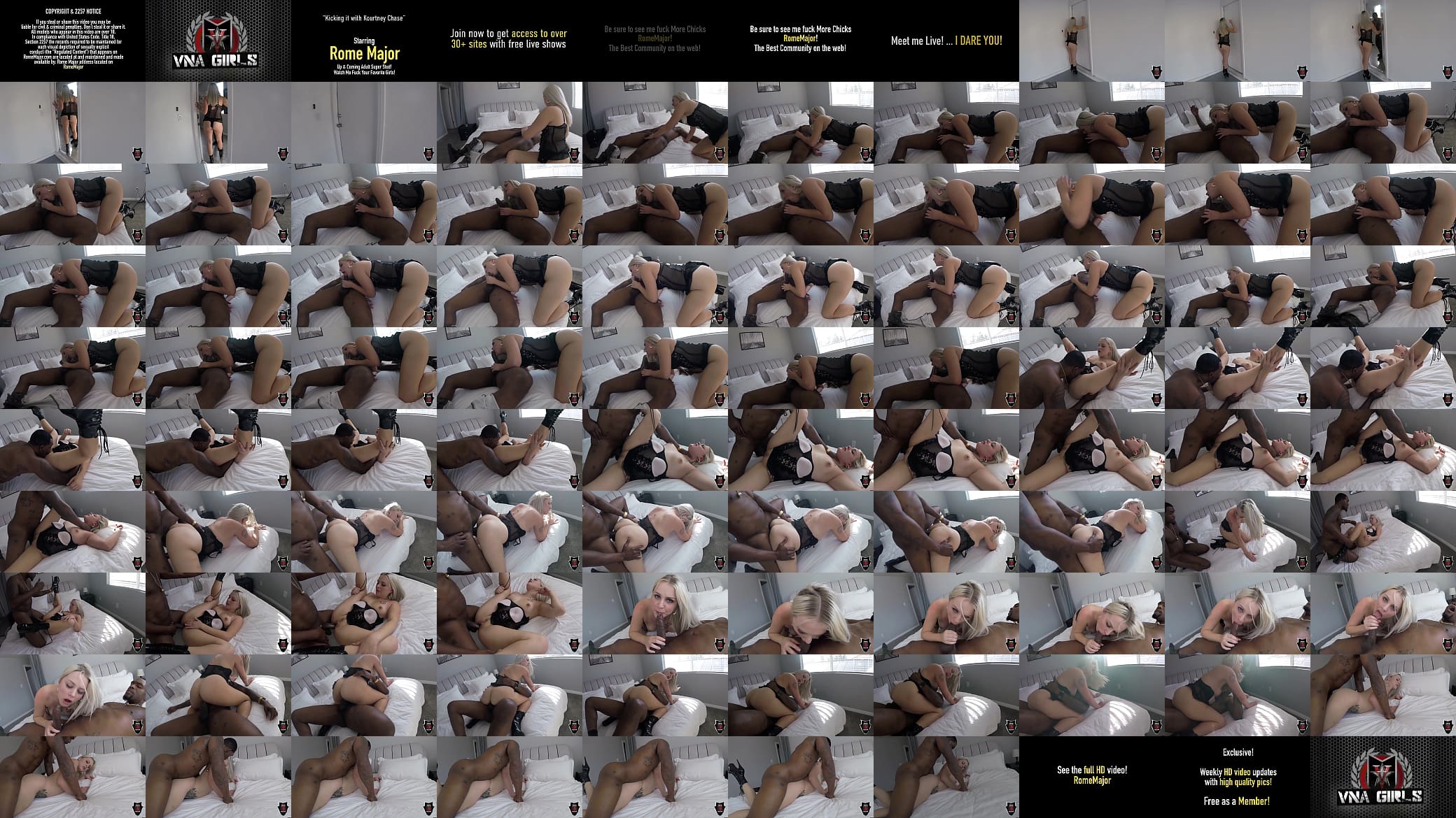 Blonde Snowbunny Kourtney Chase Mega Dicked By Fat Cock Rome Major! 预览图