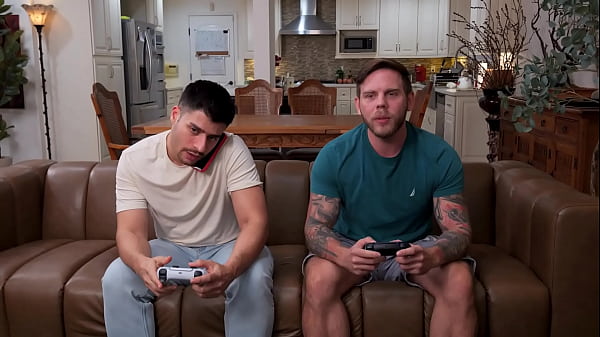 Horny Girlfriend Interrupts Boys Night To Get Her Pussy Pounded - Dave Candle, Cherry Candle, Steve Rickz