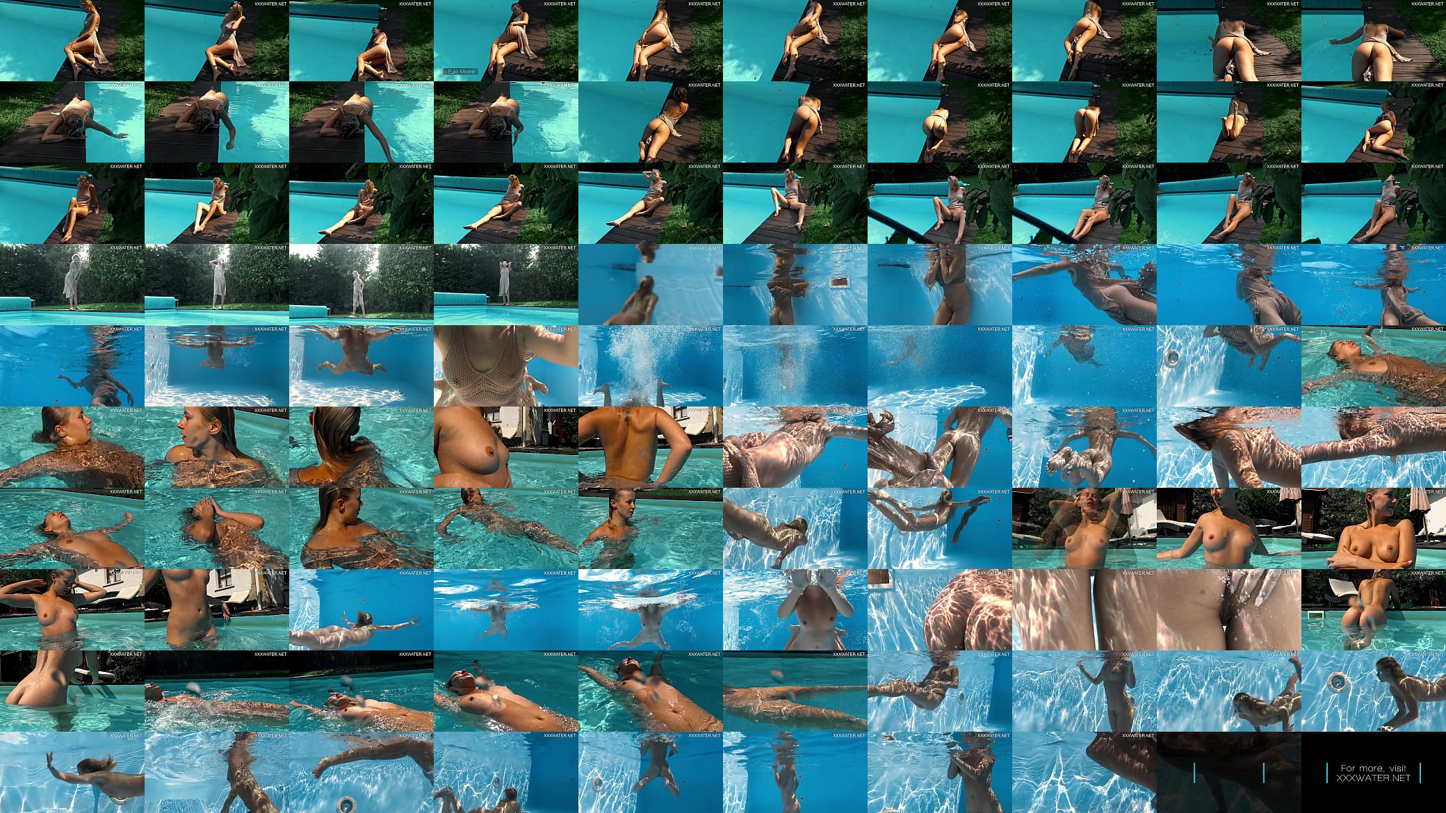 Eyla Moore, a famous model, glides elegantly through the water 预览图