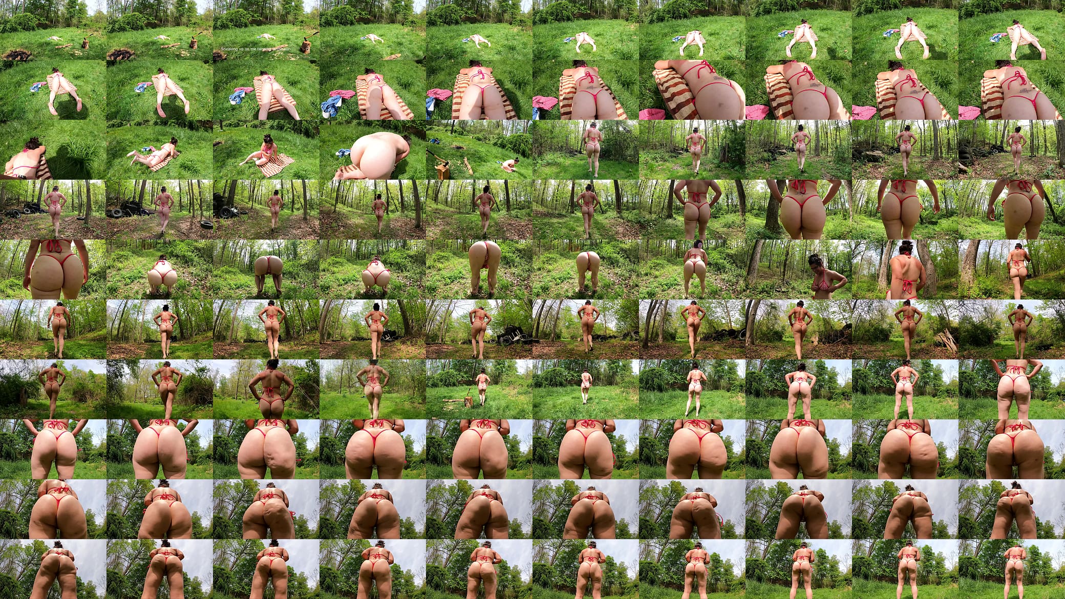 43yo redneck woman - thong bikini 预览图