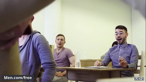 Download Video - Stunning teacher gets horny in class room seduce students - Men&period;com