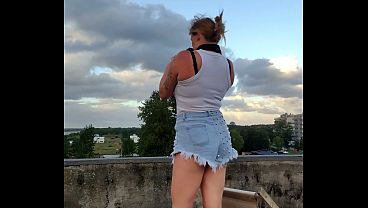 the janitor catches me on the roof i have to suck his dick and let him fuck me or else he rsquo ll call the cops 