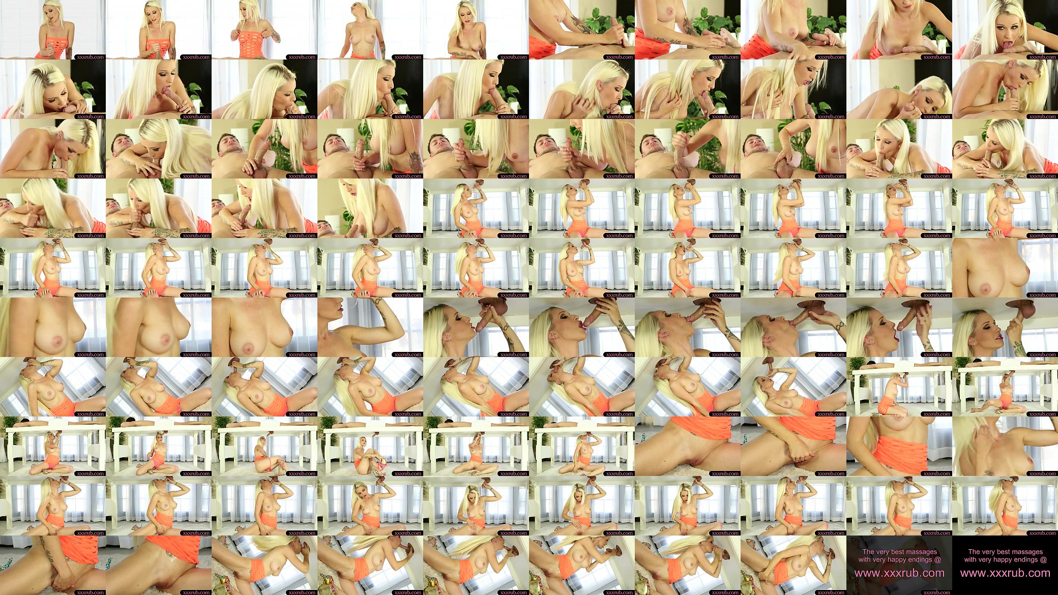Busty blonde masseuse blowjobs hard dick after massage 预览图