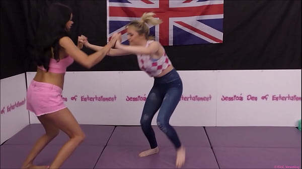 Bra and Panties Match (Strip-Wrestling Match) w, Loser gets st in a nappy (diaper)!! ~ Holly Mason vs Chloe Fame | (April 2022)