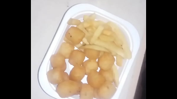 My first cum on her food