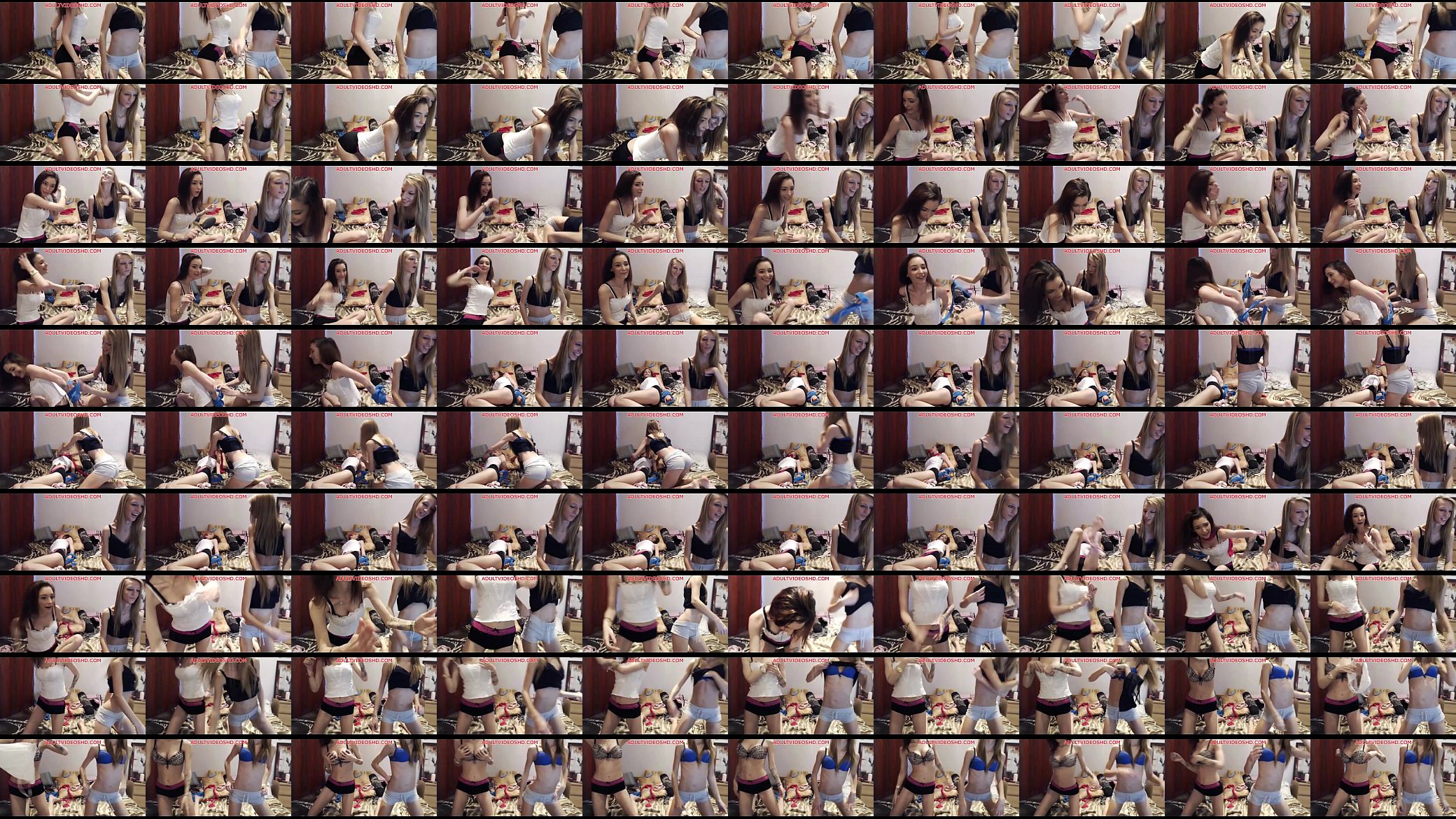 Two Teens in Short Cam - AdultVideosHD.com 预览图