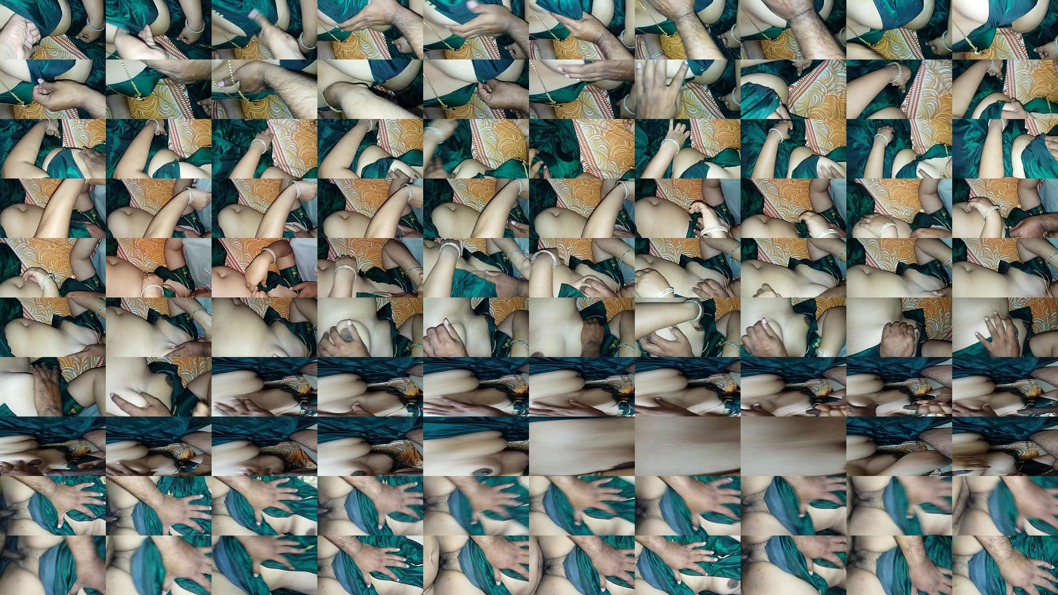 Vijji boob press and fuck in dark green saree 预览图